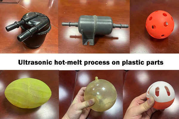 Ultrasonic hot-melt process samples